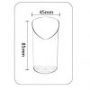 75ml Angled Plastic Dessert Cups