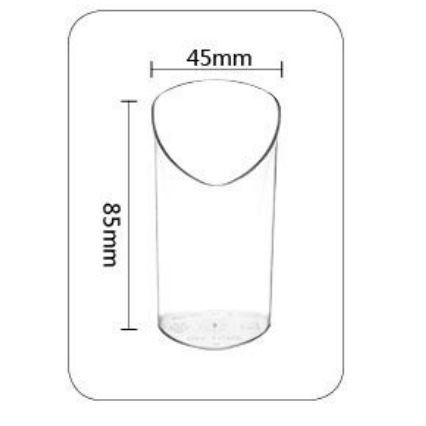 75ml Angled Plastic Dessert Cups