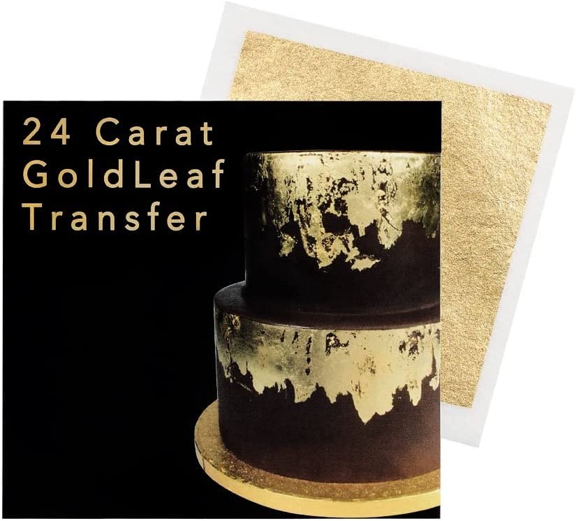 Sugarflair 24 Carat Edible Gold Leaf Transfer Sheet Box a Bake